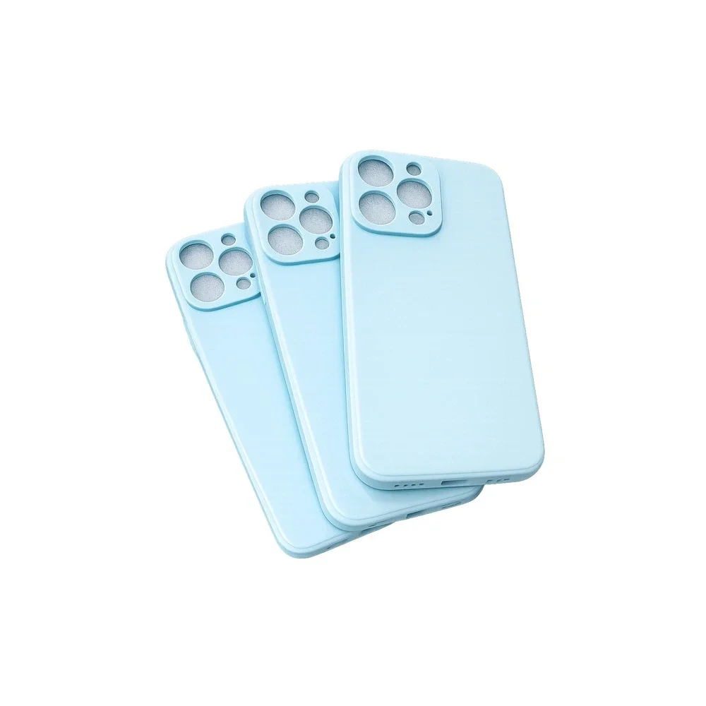 PureVigor iPhone 14 Pro Max Case Liquid Silicone Slim Protective Cover Blue 3pcs